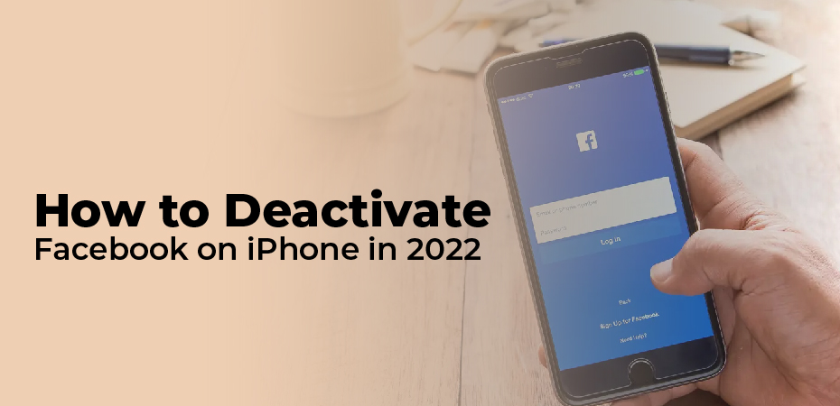 how to deactivate facebook account on iphone